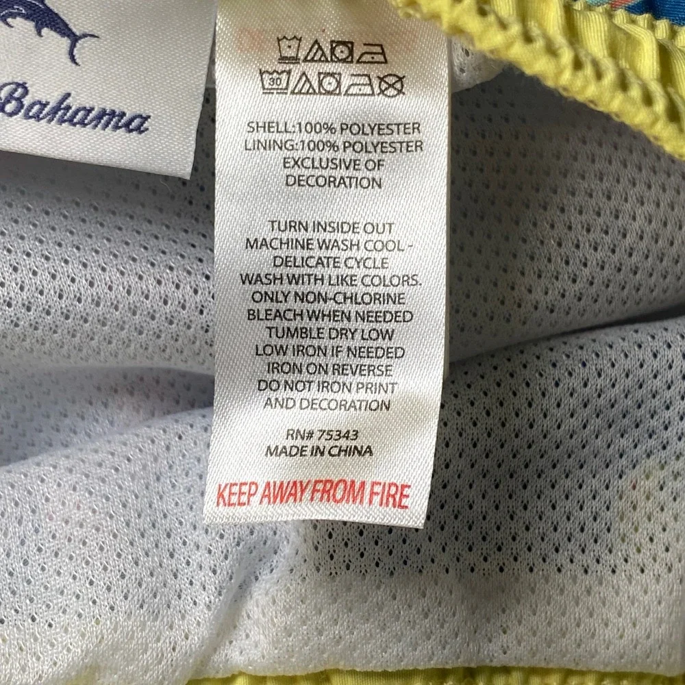 Tommy Bahama Swim Trunks Kids XL 14 Blue‎ Tropical Pineapple Watermelon Summer